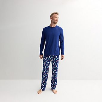 Men's Jammies For Your Families® Holiday Jumble Pajama Top & Pajama Bottoms Set