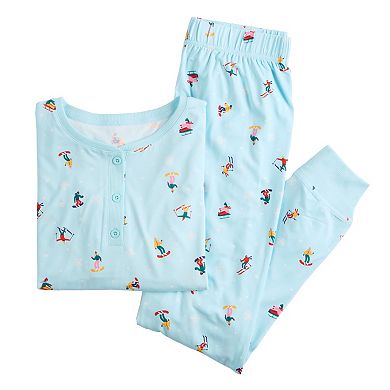 Big & Tall Jammies For Your Families® Hit the Slopes Pajama Top & Pajama Bottoms Set