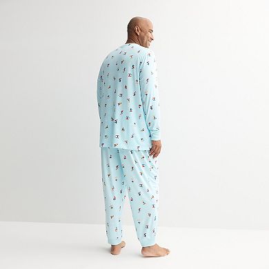 Men's Jammies For Your Families® Hit the Slopes Pajama Top & Pajama Bottoms Set