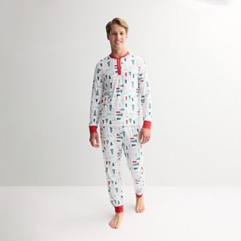 Men's Jammies For Your Families® Christmas Tree Farm Pajama Top & Pajama Bottoms Set