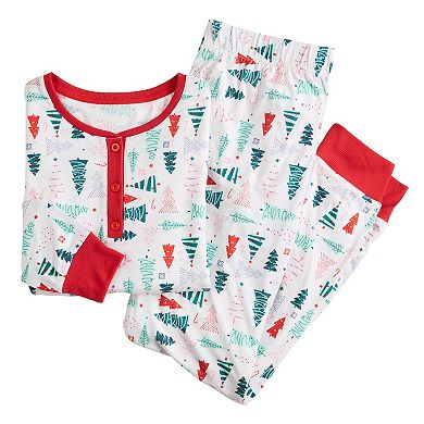 Men's Jammies For Your Families® Christmas Tree Farm Pajama Top & Pajama Bottoms Set