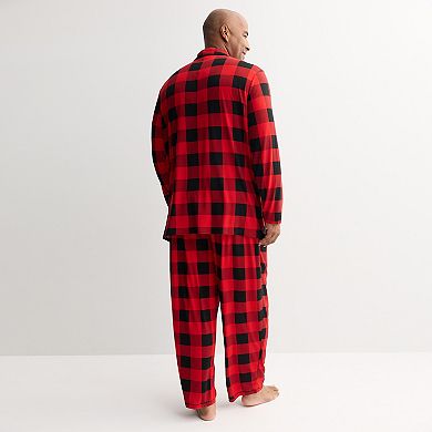Big & Tall Jammies For Your Families® Buffalo Check Pajama Top & Pajama Bottoms Set