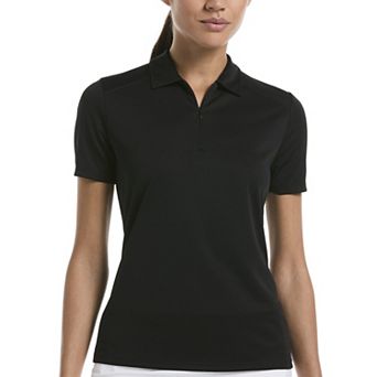 Women's Grand Slam Short Sleeve Zip Neck Golf Polo