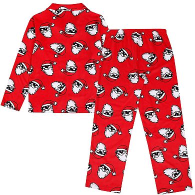 Boys 4-12 Jellifish 2-Piece Button Up Pajama Top & Pajama Bottoms Set
