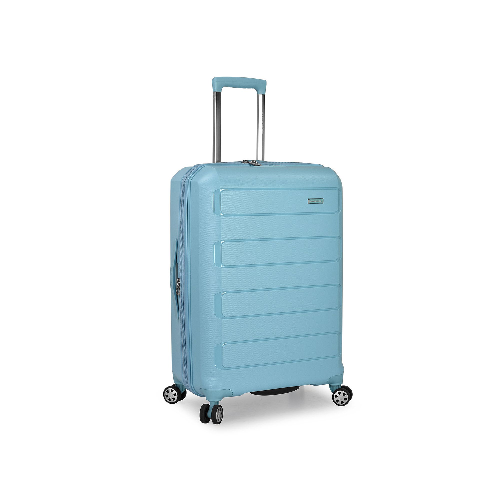Travelers Choice Pagosa Hardshell Expandable Spinner Luggage, Baby Blue