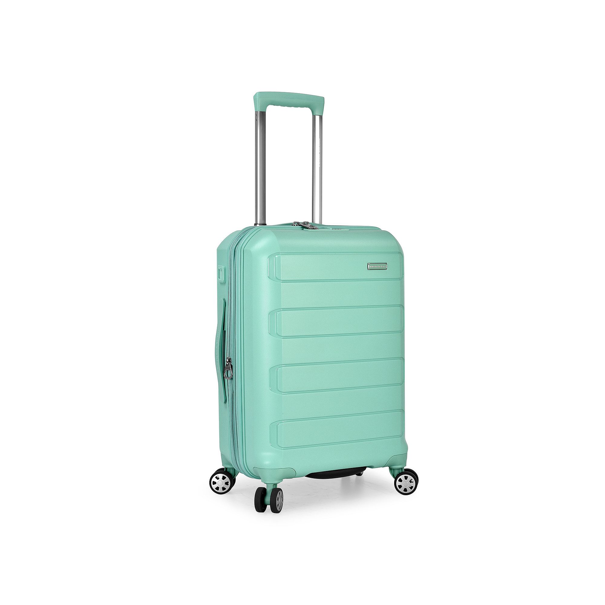 Travelers Choice Pagosa Hardshell Expandable Spinner Luggage, Mint Green