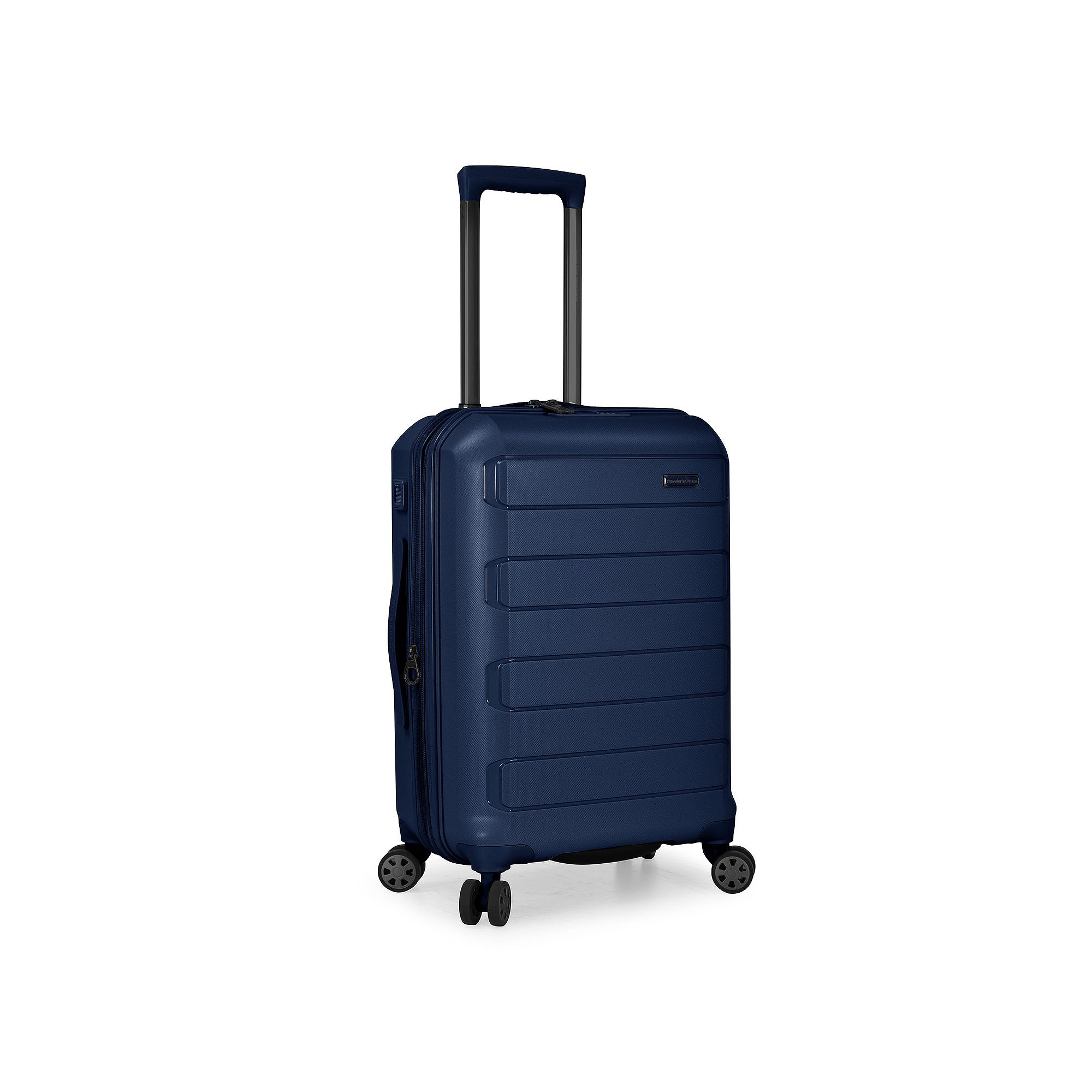 Travelers Choice Pagosa Hardshell Expandable Spinner Luggage, Blue