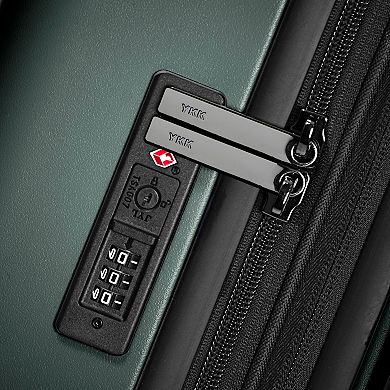 Traveler's Choice Markham 22-Inch Carry-on Polycarbonate Expandable Luggage with USB Port