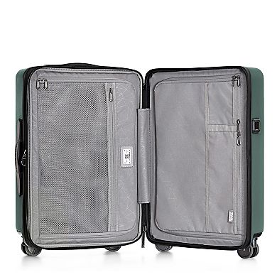 Traveler's Choice Markham 22-Inch Carry-on Polycarbonate Expandable Luggage with USB Port