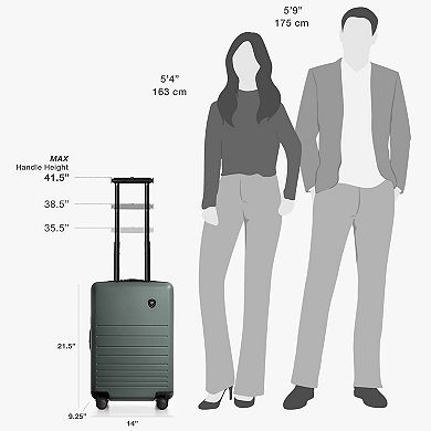 Traveler's Choice Markham 22-Inch Carry-on Polycarbonate Expandable Luggage with USB Port