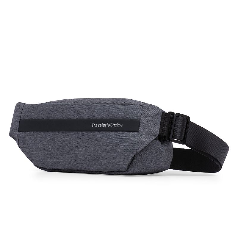 Traveler's Choice Sling Bag 3L RFID Blocking Carry-On Travel Accessory, Gray