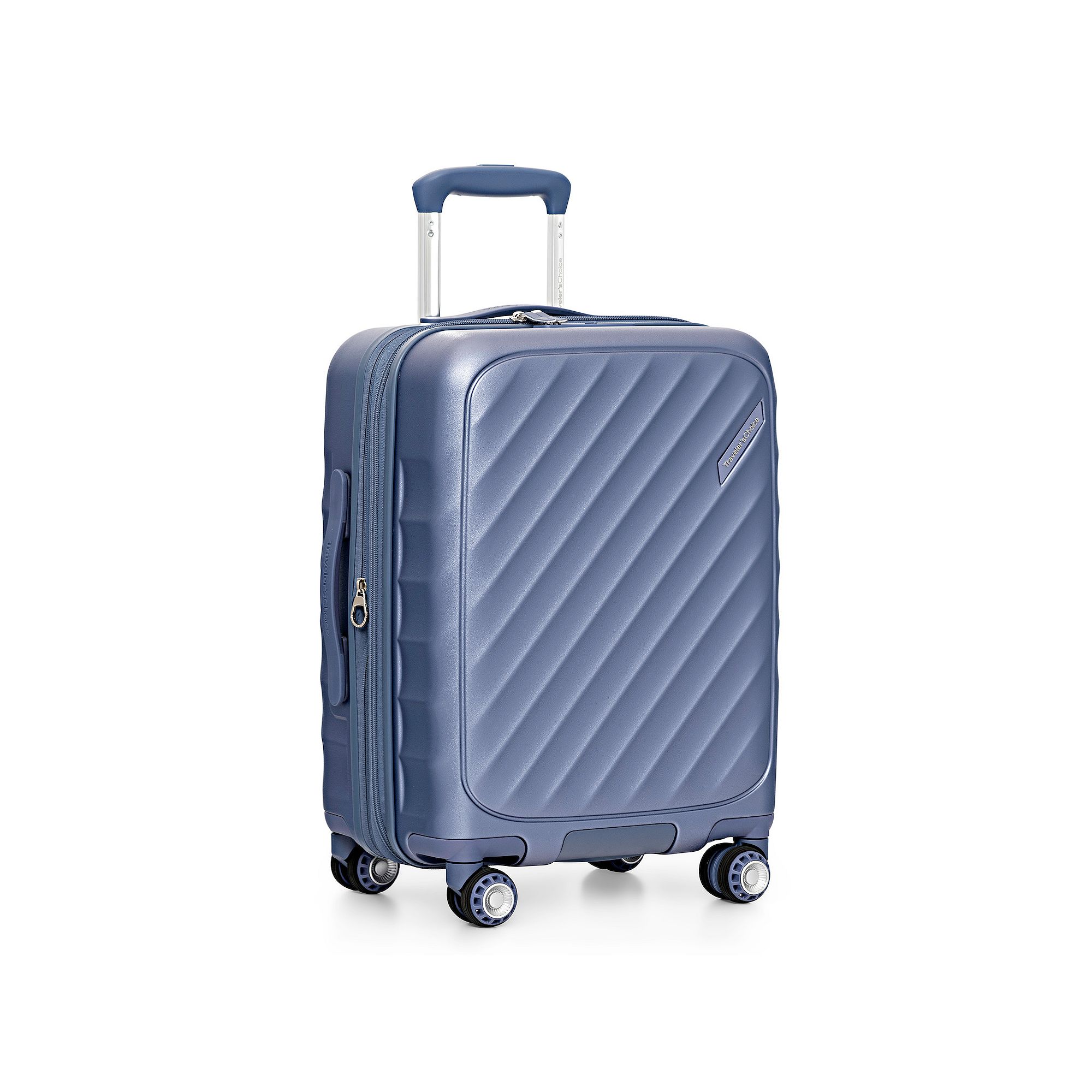 Travelers Choice Elm Expandable Spinner Luggage, Blue