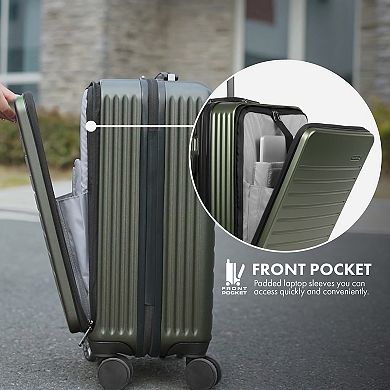 Traveler's Choice Mykel 22-in. Carry-On Front Pocket Hardside Spinner Luggage