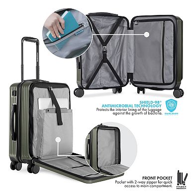 Traveler's Choice Mykel 22-in. Carry-On Front Pocket Hardside Spinner Luggage