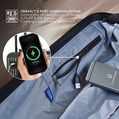 Traveler's Choice Mykel 22-in. Carry-On Front Pocket Hardside Spinner Luggage