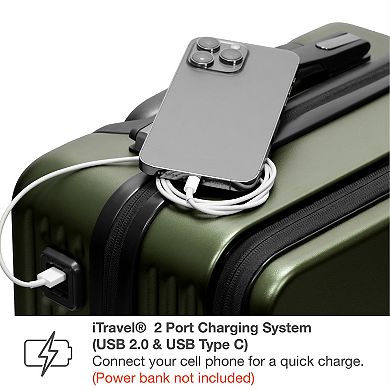 Traveler's Choice Mykel 22-in. Carry-On Front Pocket Hardside Spinner Luggage