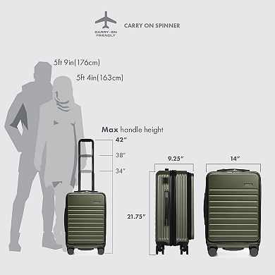 Traveler's Choice Mykel 22-in. Carry-On Front Pocket Hardside Spinner Luggage