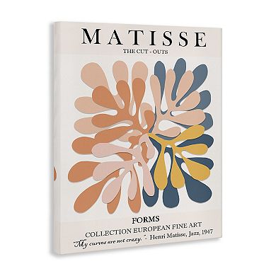 Stupell Home Decor Classical Matisse Cut Out Forms Canvas Wall Art