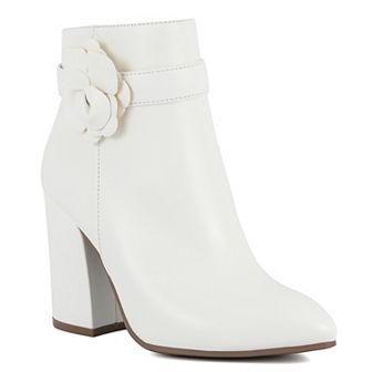 sugar Evvie Block Heel Closed Toe Women's Dress Booties