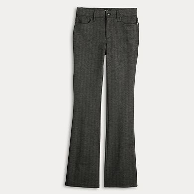 Women's Simply Vera Vera Wang Mid Rise 5-Pocket Ponte Boot Pants