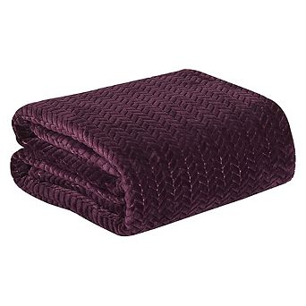 SimpleElegance Arrow-Shaped Braided Jacquard Textured Blanket(86" x 86")
