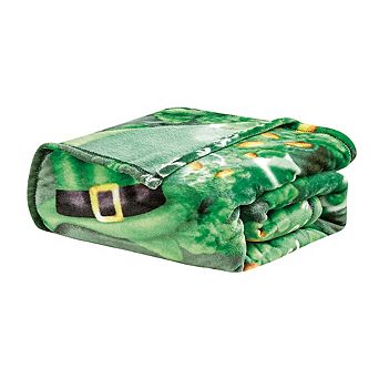 St. Patrick's Day Throw Blanket 50 x 70 Inch Soft Polyester, Festive Holiday Decor for Couch, Bed