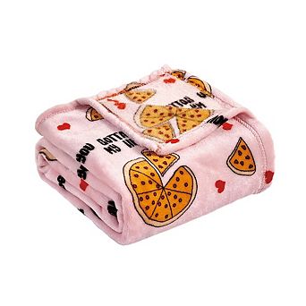 You Gotta Pizza My Heart Throw Blanket 50 x 70 Inch Soft Polyester, Cozy & Festive Decor for Couc