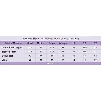 Sportoli Jackets for Women Quilted Down Alternative Longer Winter Coat with Faux Fur Trim Hood