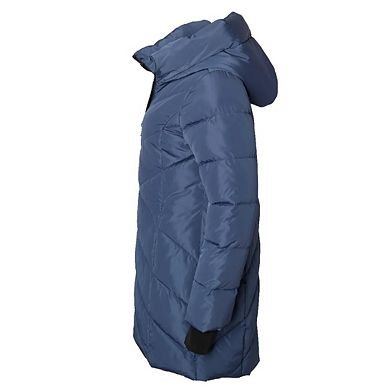 Sportoli Women's Winter Coat Down Alternative Hooded Long Vestee Puffer Jacket