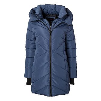Women's Winter Coat Down Alternative Hooded Long Vestee Puffer Jacket