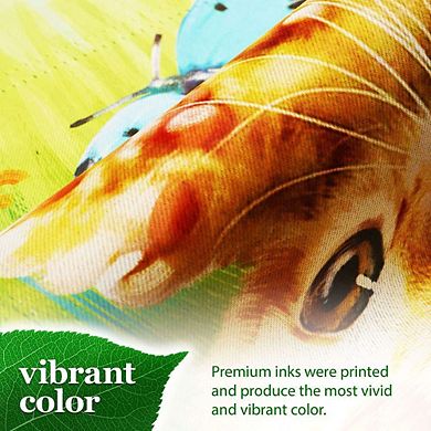 G128 12x18IN Kitten Butterfly Flowers Garden Flag Double Sided Spring Garden Decoration