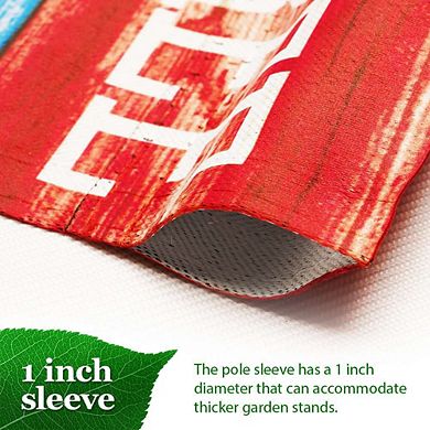 G128 12x18IN Land of the Free Liberty Garden Flag Double Sided Independence Day Garden Decoration