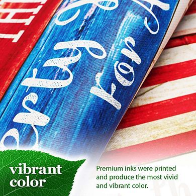 G128 12x18IN Land of the Free Liberty Garden Flag Double Sided Independence Day Garden Decoration