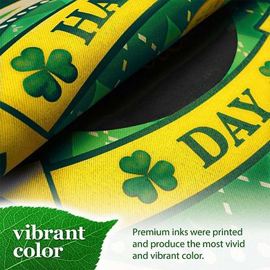 G128 12x18IN Happy St. Patrick’s Day Pot Gold Garden Flag Double Sided Garden Decoration