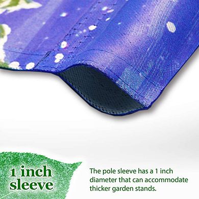 G128 12x18IN Hello Winter Gnome Gifts Garden Flag Double Sided Winter Garden Decoration