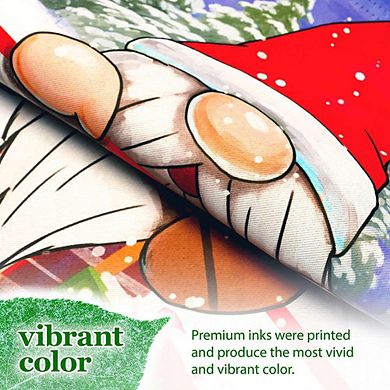 G128 12x18IN Hello Winter Gnome Gifts Garden Flag Double Sided Winter Garden Decoration