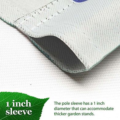 G128 12x18IN Hello Spring Hummingbird Flowers Garden Flag Double Sided Spring Garden Decoration