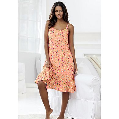 Dreams & Co. Plus Size Sleeveless Knit Chemise Sleepshirt