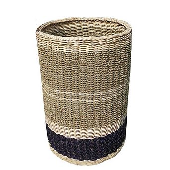 Abaca Simple Round Tall Basket