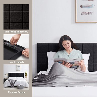 Nestl Square Tufted Fabric Headboard