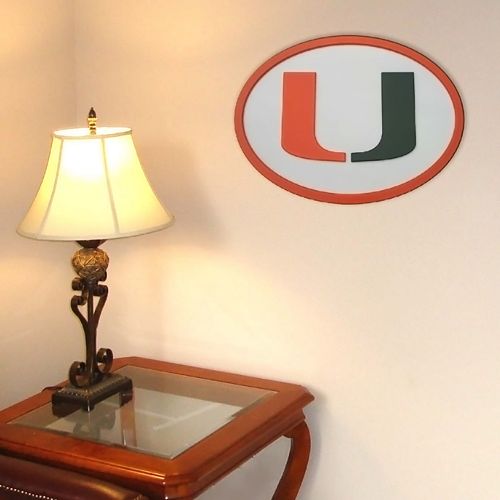 Miami Hurricanes 31-inch Carved Wall Art