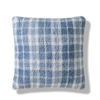Cuddl Duds® Blue Ivory High Pile Chenille Throw Pillow