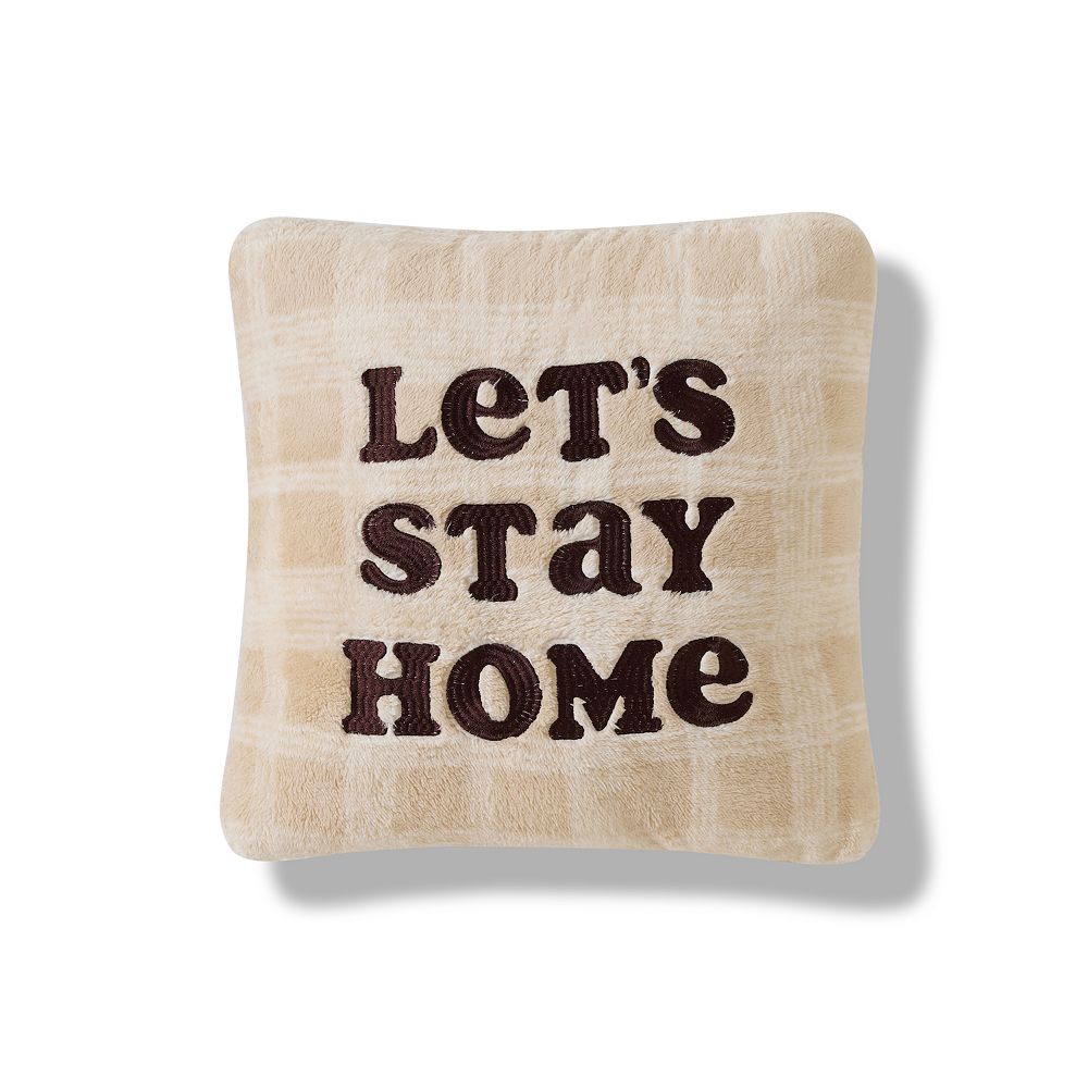 Cuddl Duds® Let's Stay Home Faux Shearling Throw Pillow