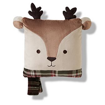 Cuddl Duds® Square Reindeer Throw Pillow