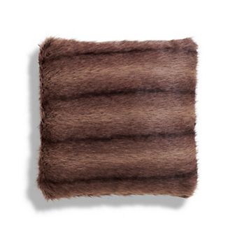 Cuddl Duds® Deep Brown Faux Fur Decorative Pillow