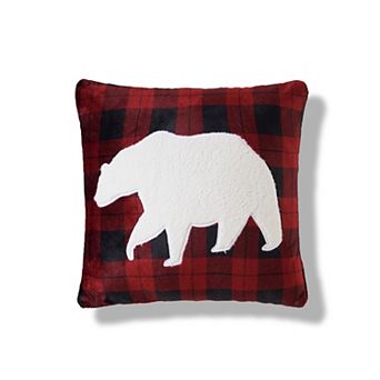 Cuddl Duds® Plush Plaid Bear Throw Pillow