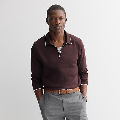 Men's Apt. 9® Long Sleeve Zipper Polo