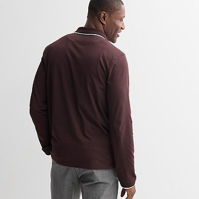 Men's Apt. 9® Long Sleeve Zipper Polo