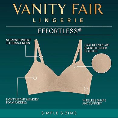 Vanity Fair Lingerie® Effortless® Simple Sizing Bra