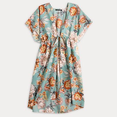 Women's Couture Gems Tropical Floral Kimono